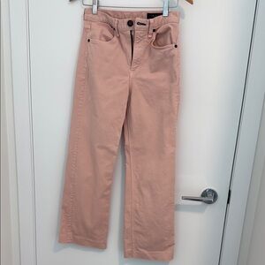 Rag & Bone Pink Straight Leg Jeans High-Waisted Fashion